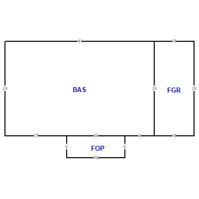 Building layout (traversing data) of this property