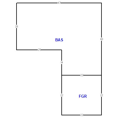 Building layout (traversing data) of this property