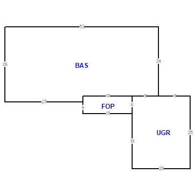 Building layout (traversing data) of this property