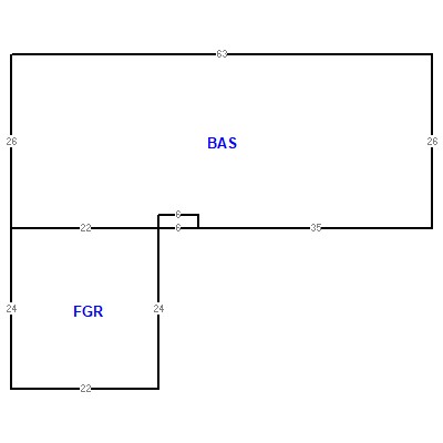Building layout (traversing data) of this property