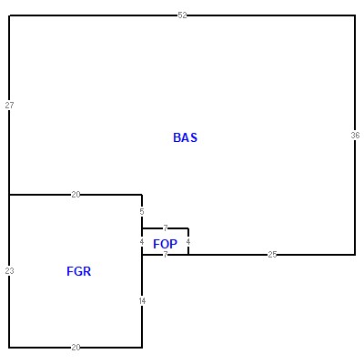 Building layout (traversing data) of this property