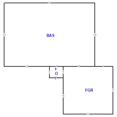 Building layout (traversing data) of this property