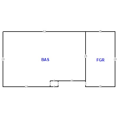 Building layout (traversing data) of this property