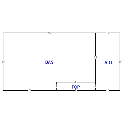Building layout (traversing data) of this property