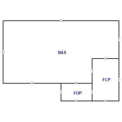 Building layout (traversing data) of this property