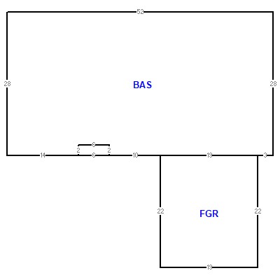 Building layout (traversing data) of this property