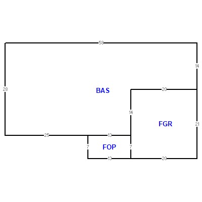 Building layout (traversing data) of this property