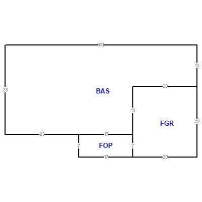 Building layout (traversing data) of this property
