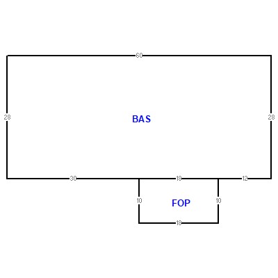 Building layout (traversing data) of this property