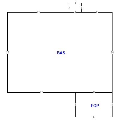 Building layout (traversing data) of this property