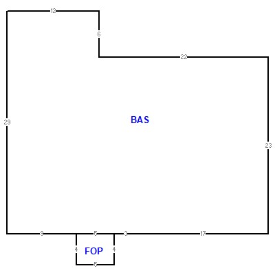Building layout (traversing data) of this property