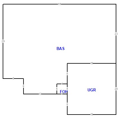 Building layout (traversing data) of this property