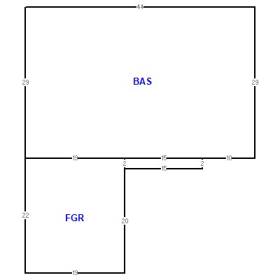 Building layout (traversing data) of this property