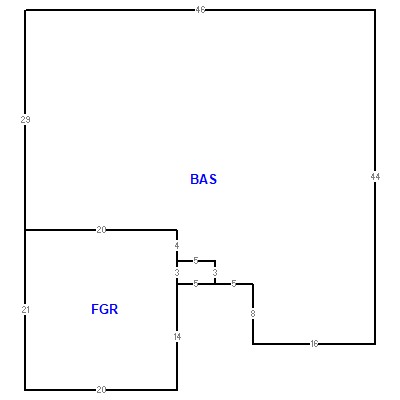 Building layout (traversing data) of this property