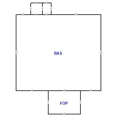 Building layout (traversing data) of this property