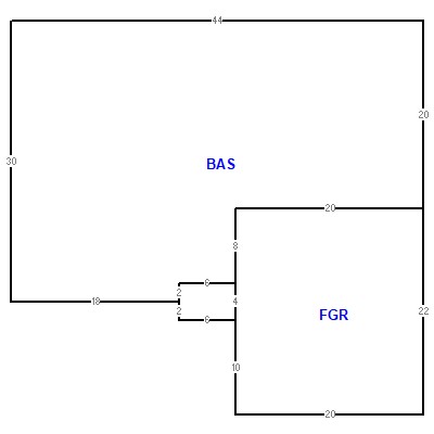 Building layout (traversing data) of this property