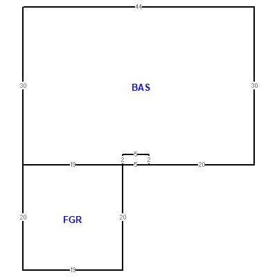 Building layout (traversing data) of this property