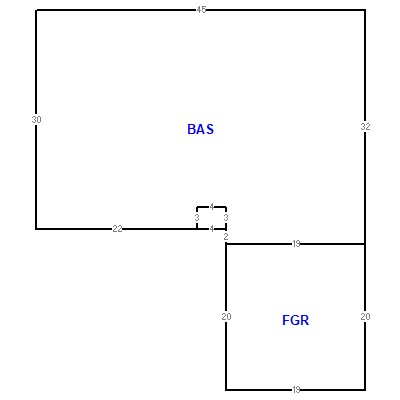Building layout (traversing data) of this property