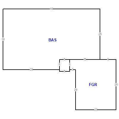 Building layout (traversing data) of this property