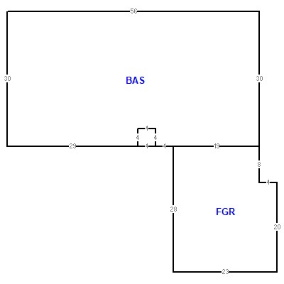 Building layout (traversing data) of this property