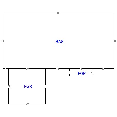 Building layout (traversing data) of this property
