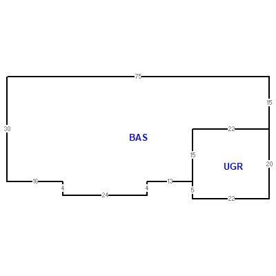 Building layout (traversing data) of this property