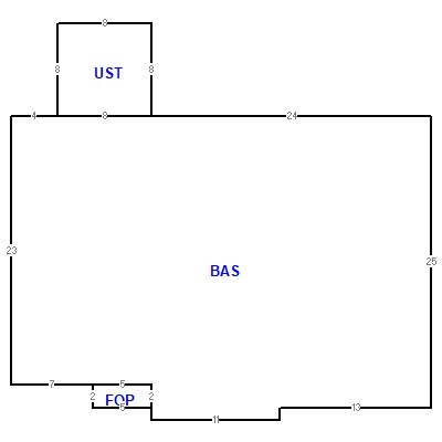 Building layout (traversing data) of this property