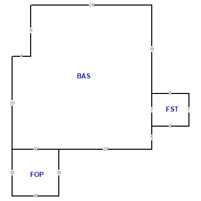 Building layout (traversing data) of this property