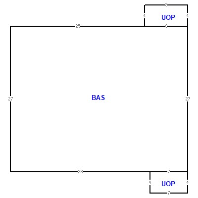 Building layout (traversing data) of this property