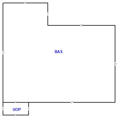 Building layout (traversing data) of this property