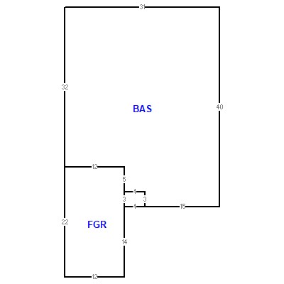 Building layout (traversing data) of this property
