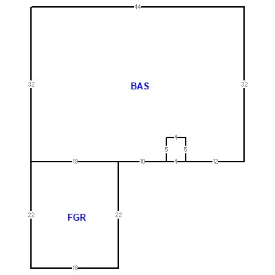 Building layout (traversing data) of this property