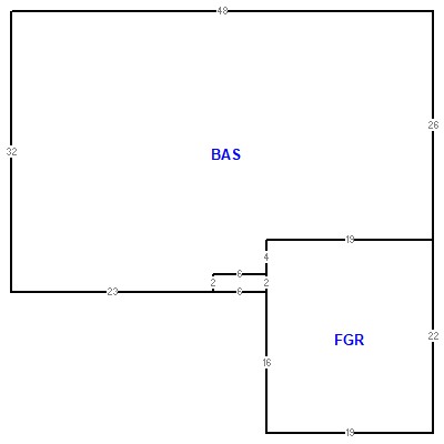 Building layout (traversing data) of this property