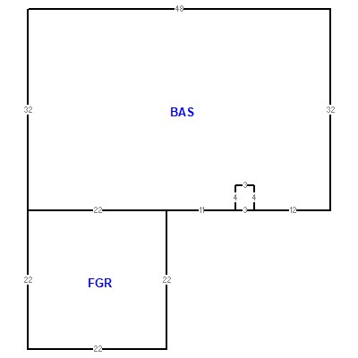 Building layout (traversing data) of this property