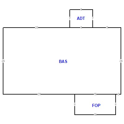 Building layout (traversing data) of this property