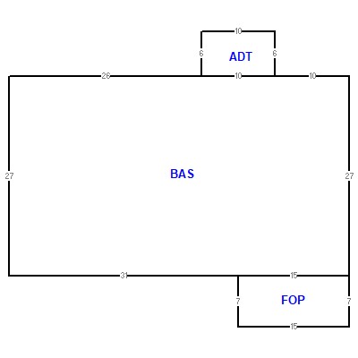 Building layout (traversing data) of this property