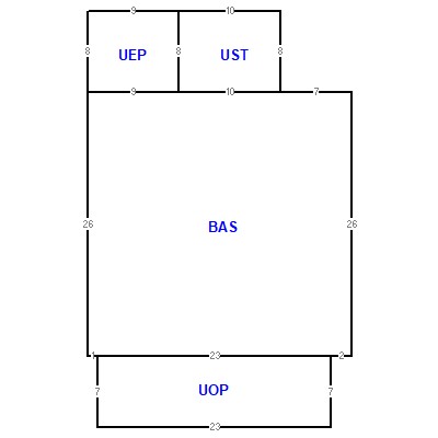 Building layout (traversing data) of this property