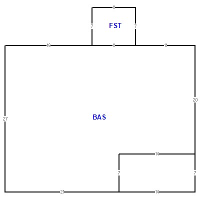 Building layout (traversing data) of this property