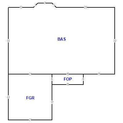 Building layout (traversing data) of this property