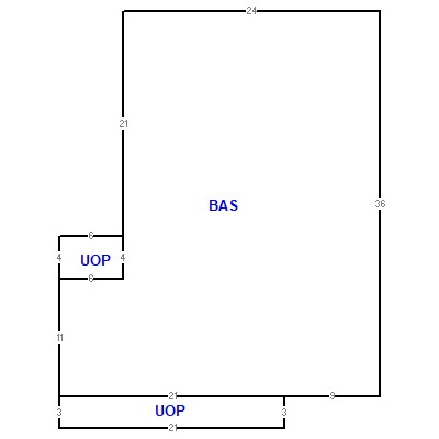 Building layout (traversing data) of this property