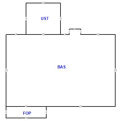 Building layout (traversing data) of this property