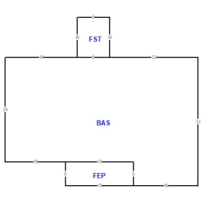 Building layout (traversing data) of this property