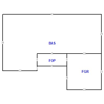 Building layout (traversing data) of this property