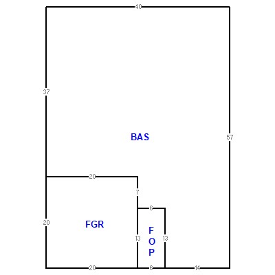 Building layout (traversing data) of this property
