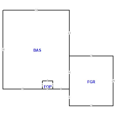 Building layout (traversing data) of this property