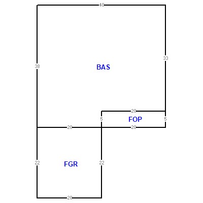 Building layout (traversing data) of this property