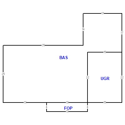 Building layout (traversing data) of this property