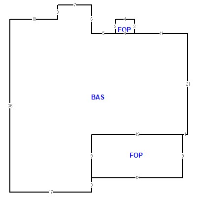 Building layout (traversing data) of this property