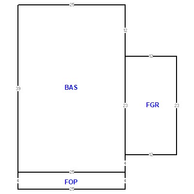 Building layout (traversing data) of this property
