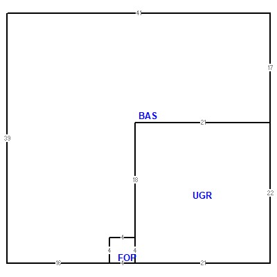 Building layout (traversing data) of this property